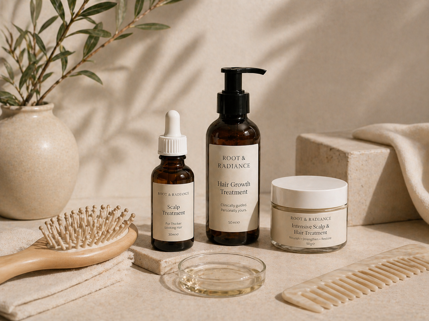 Premium personalised hair loss treatment formulation