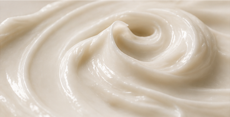 Premium prescription skincare cream texture