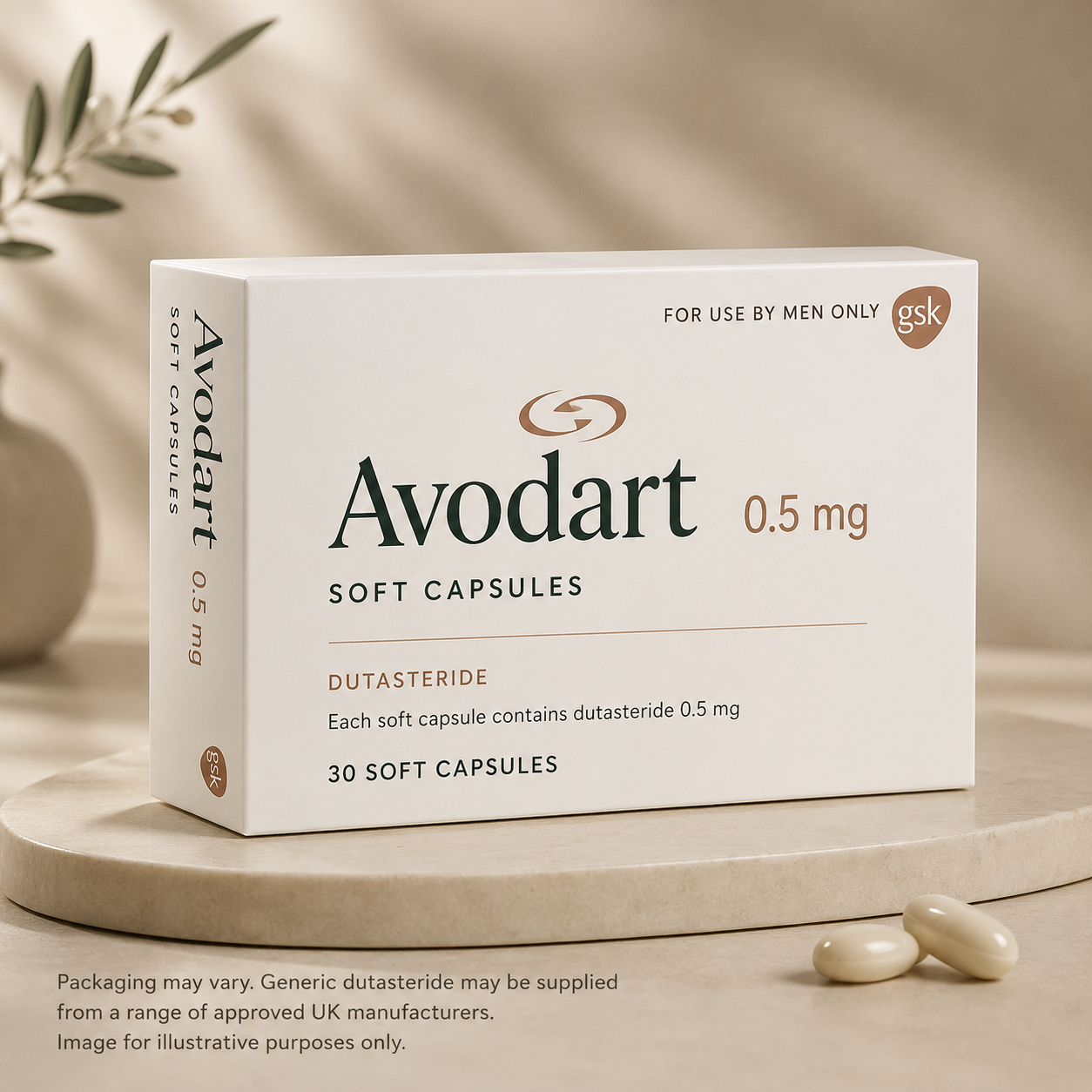 Dutasteride 0.5mg capsules